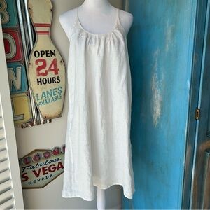 J. Crew White Linen Dress